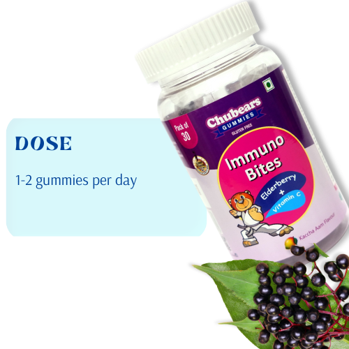 Chubears IMMUNO BITES gummy for kids I Boosts Immunity I Created by DOCTORS